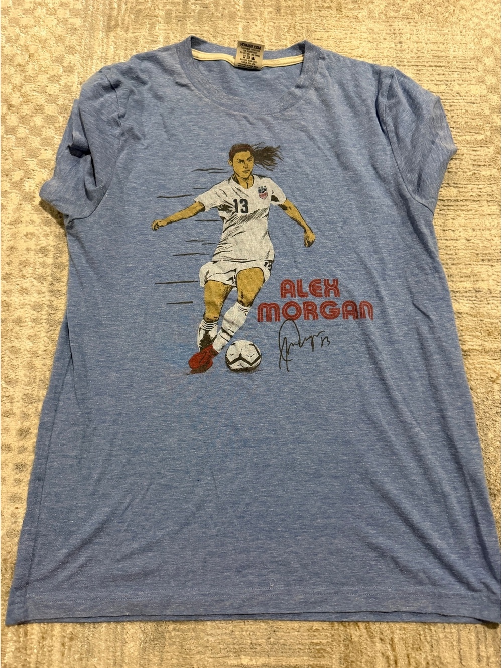 Alex Morgan Graphic T-Shirt Small Blue